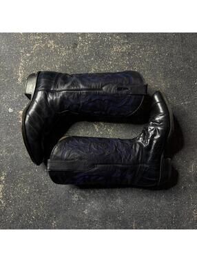 Vintage Blue Eel Los Altos Cowboy Boots